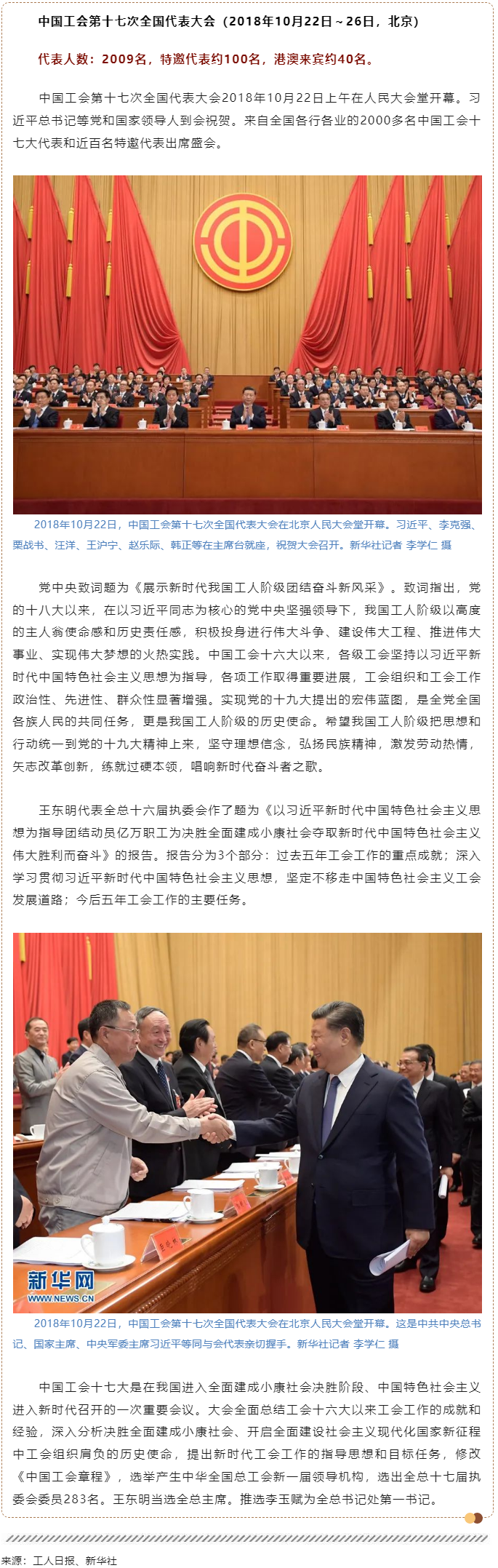 工運(yùn)檔案｜中國工會(huì)第十七次全國代表大會(huì)（2018年10月22日～26日，北京）.png