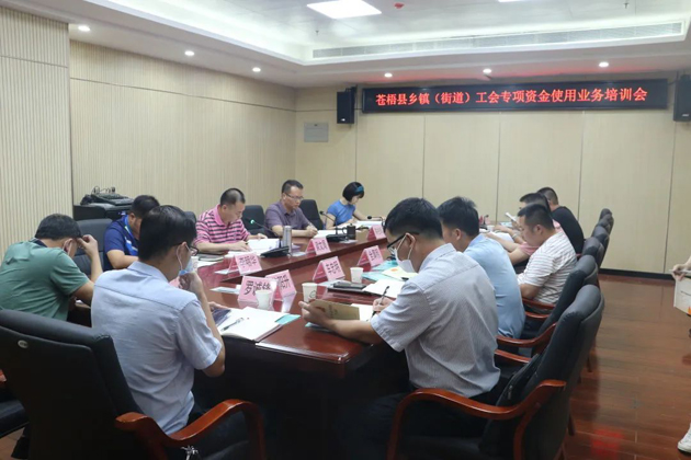 蒼梧縣總工會召開工會干部業(yè)務(wù)培訓(xùn)會